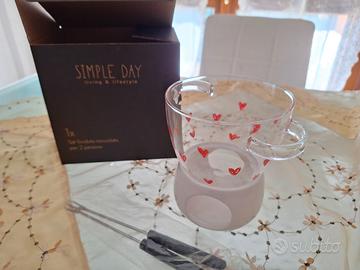 set fonduta cioccolato