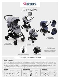 Trio Giordani City Wave grigio