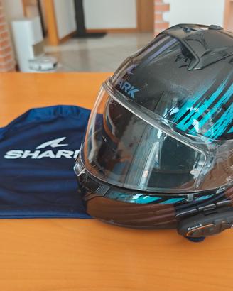 CASCO SHARK RIDILL 2 TG. L + INTERFONO 