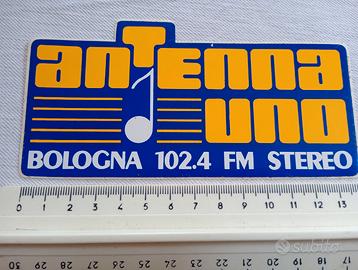 ADESIVO RADIO ANTENNA UNO BOLOGNA anni 80