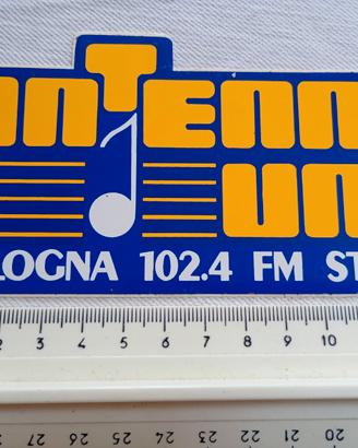 ADESIVO RADIO ANTENNA UNO BOLOGNA anni 80
