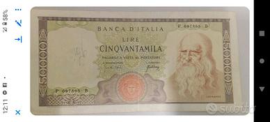 50 Mila lire Leonardo 