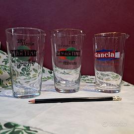 Bicchieri vintage Martini & Gancia con beccuccio