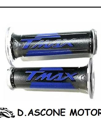 Coppia manopole tmax 500 530 Harris con scritta TM