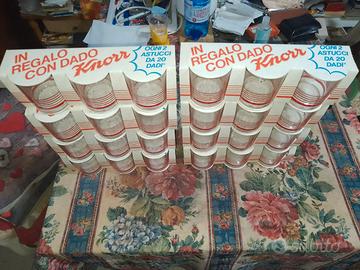24 bicchieri nuovi knorr anni 80/90