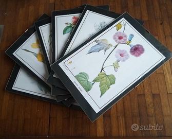 set 6 quadri con fiori 