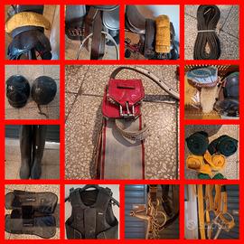 attrezzatura completa per cavallo e cavalier