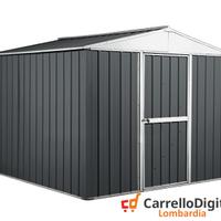 Box porta attrezzi lamiera 276x260 grigio scuro