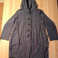 Cappotto donna Ipanema lana cotta grigio-azzurro