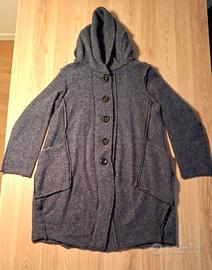 Cappotto donna Ipanema lana cotta grigio-azzurro