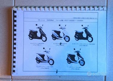 DVD Honda ZX e SR Dio Manuale Officina