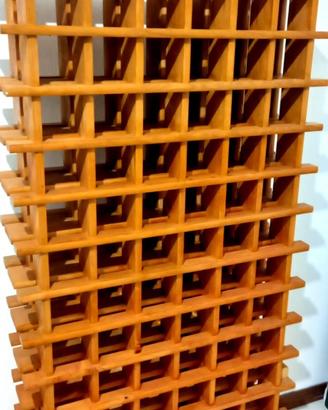 Cantinetta portabottiglie in legno