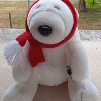 Peluche orso bianco coca cola