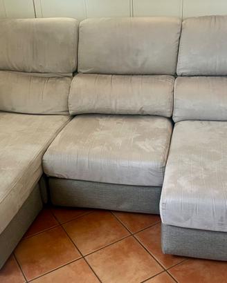 Divano angolare con sedute estraibili