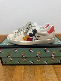Gucci x Disney Topolino Ivory Ace Scarpe (40,5)