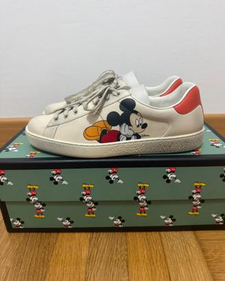 Gucci x Disney Topolino Ivory Ace Scarpe (40,5)