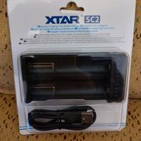 Caricabatterie litio QC rapido 2x18650 21700 nuovo