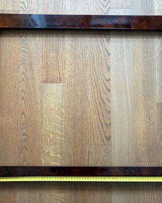 Grande cornice in radica impiallacciata vintage