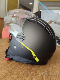 Casco Jet CGM 116 Air Grigio Opaco/Giallo Flou "M"