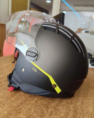 Casco Jet CGM 116 Air Grigio Opaco/Giallo Flou "M"