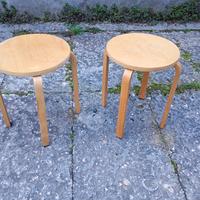 coppia sgabelli Alvar Aalto vintage 