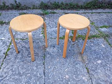 coppia sgabelli Alvar Aalto vintage 