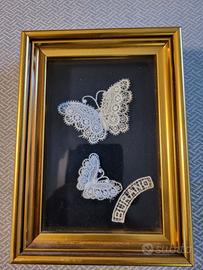 Quadro con ricami lavorato a mano Burano