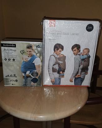 marsupio e fascia porta bebe