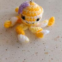 Portachiavi polipetto giallo