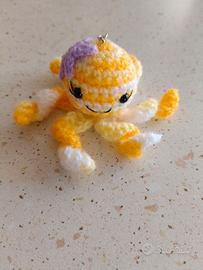 Portachiavi polipetto giallo