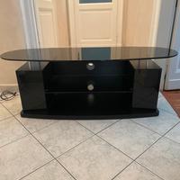 Mobile porta tv con base in cristallo