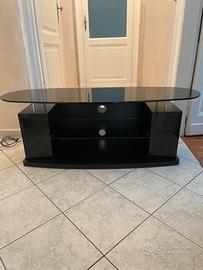 Mobile porta tv con base in cristallo