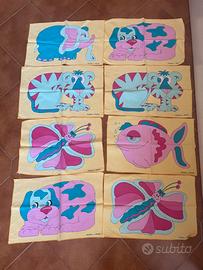 Set 8 strofinacci/tovagliette americane vintage