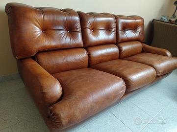 Divano salotto LEV&LEV vintage pelle 