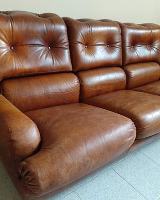 Divano salotto LEV&LEV vintage pelle 
