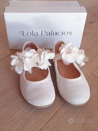 Ballerine bianche da bambina Lola Palacios Tg 26