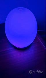 Diffusore in vetro, led integrati forma uovo