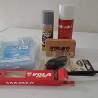 Sciolina e altri accessori per snowboard