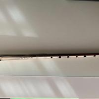 Antico flagioletto (flauto) in metallo, 6 fori, DO