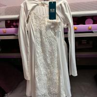 vestito femminile pizzo   di cerimonia 10 anni