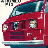 Depliant Autofurgone Alfa Romeo F12 anni '60/'70