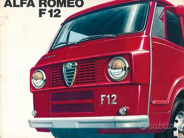Depliant Autofurgone Alfa Romeo F12 anni '60/'70