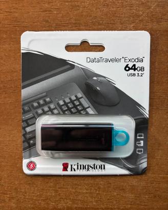 Kingston Pen Drive DTX 64GB USB 3.2