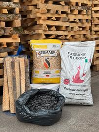 Legna da Ardere, Pellet, Carbonella e Carbone