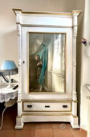 Armadio d’epoca massello decapato