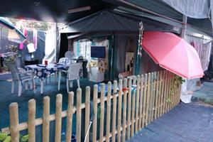 Roulotte più struttura