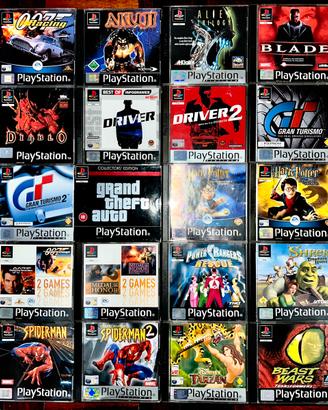 Lotto Giochi PS1 (Driver / GTA / Spider-Man)