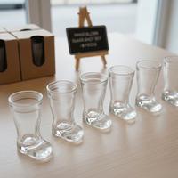 Set 6 Bicchierini Shot a Stivale – Vetro Pesante