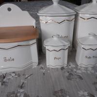 barattoli cucina ceramica anni 40