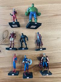 Action figure collezione marvel heroes 3d panini